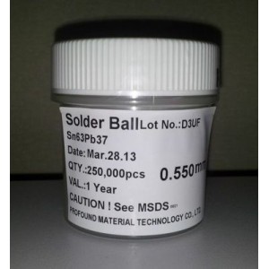 BGA balls Pb-Sn 0,55 mm 250k